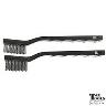 BRUSH SET  BRASS & STEEL 180MM LONG