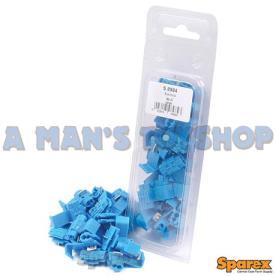 CABLE CLIP OVER JOINER 25PCE BLUE