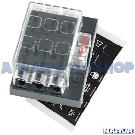 FUSE BLOCK 6 WAY STANDARD ATS BLADE