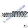 SOCKET 3/8DR SAE 6 PT 10 PCE DEEP RAIL