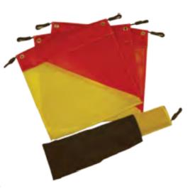 MESH WARNING FLAG  WITH BUNGY STRAPS