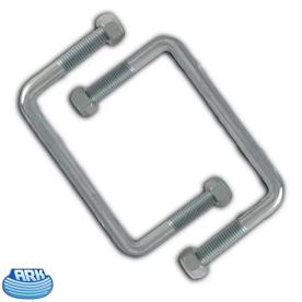 JOCKEY WHEEL U BOLT 130MM X 70MM 2 PIECE