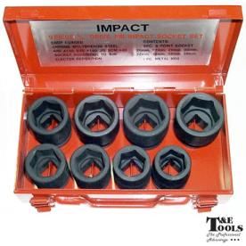 IMPACT SOCKET 3/4" 8 PIECE STD METRIC