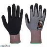NITRILE CUT RESISTANT GLOVE BLK/GRAY XL