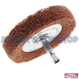 BUFFING WHEEL 75 X 12MM WITH ARBOR