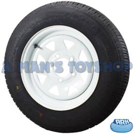 TRAILER WHEEL & TYRE 165/70R13 FORD WHT
