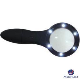LIGHTED MAGNIFYING GLASS 6 LED 65MM FACE