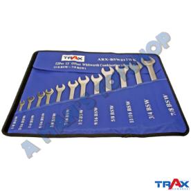 SPANNER SET AF 12PCE RING/OPEN WHITWORTH