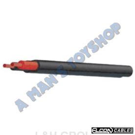 CABLE 6MM 30MT TWIN CORE RED/BLACK