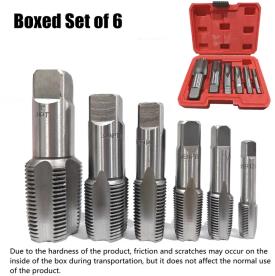 TAP SET TAPER  NPT 1/8" TO 1"" 6  PIECE