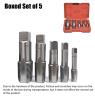 TAP SET TAPER  NPT 1/8" TO 3/4" 5 PIECE