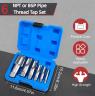 TAP SET TAPER  BSP 1/8" TO 1"  6 PIECE