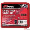 NLA* SOCKET SET TWIST NUT REMOVE 1/2" DR