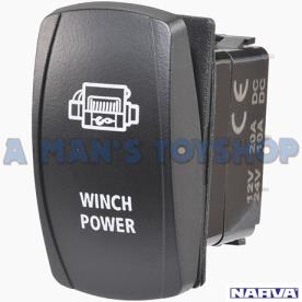 WINCH POWER  LED BLUE SWITCH 12/24 VOLT
