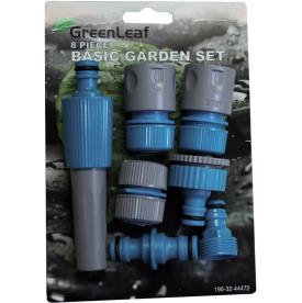 GARDEN HOSE FITTING BASIC SET 8 PIECE