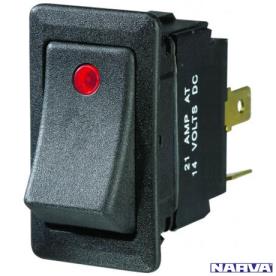 ROCKER SWITCH 24 VOLT RED OFF/ON H/DUTY