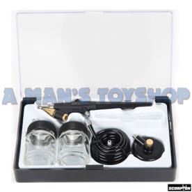 AIR BRUSH 140MM LONG 2 POTS