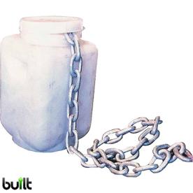 CHAIN GALV 25KG DRUM  X 5MMX 50 METRE