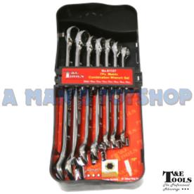 RING OPEN SPANNER SET METRIC 10MM-19MM