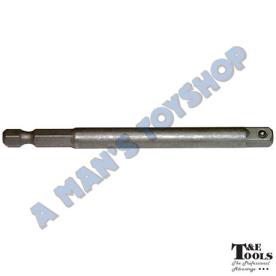 HEX SQUARE 1/4 MALE ADAPTOR POWER DRIVER