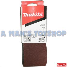 SANDING BELTS 76x457 3PACK 40/80/120GRIT