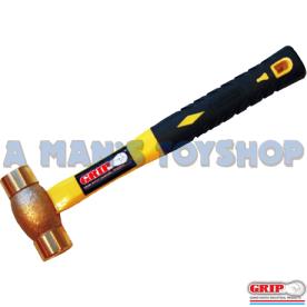 HAMMER BRASS 3LB F/GLASS HANDLE