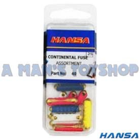 FUSE PACK CONTINENTAL 4 TYPES 10PCE