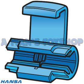 CABLE JOINER SPLICE BLUE 6 PCS TO 4-5MM