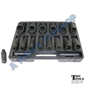 IMPACT DEEP SOCKET SET 12 POINT 1/2DR AF