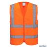 HI-VIS ZIPPED BAND & SAFETY VEST ORANGEL
