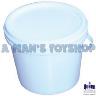 PLASTIC BUCKET & LID 20 LITRE  WHITE