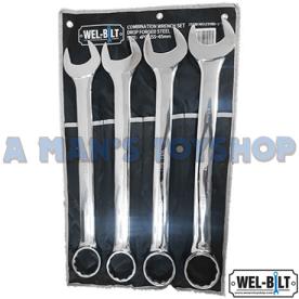 SPANNER SET JUMBO METRIC 4PCE RING/OPEN