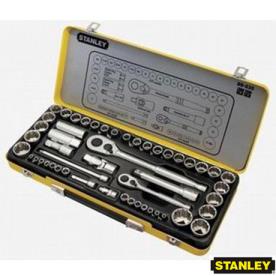 SOCKET SET 1/4 & 1/2DR METRIC/AF 50 PCE
