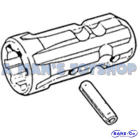 NON EXTENSION 6 SPLINE ADAPTOR 85MM LONG