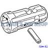 NON EXTENSION 6 SPLINE ADAPTOR 85MM LONG