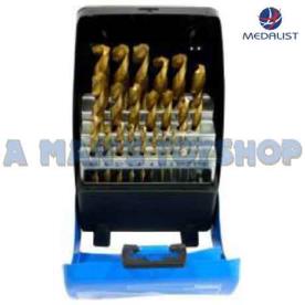 DRILL SET 1-13MM 25 PCE 25 PCE GOLD