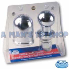 TOW BALL 50MM  KIT WITH CHROME COVER