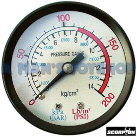 GAUGE 50MM REAR 1/4 MALE BSP