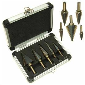 STEP DRILL SET 5 PIECE 3/16 TO 1-3/8"