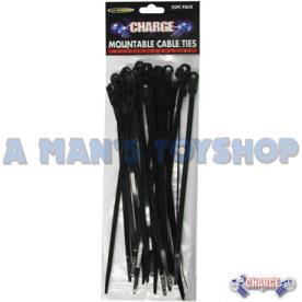 CABLE TIE MOUNTABLE 2.5 X 100MM X 25PCS
