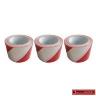 CAUTION TAPE RED/WHITE 75MM X 75MET 3PCE