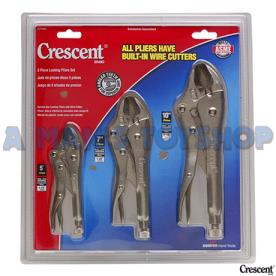 PLIER SET 3 PCE LOCKING 5"-7"& 10" SIZE