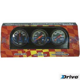 TRIPLE GAUGE KIT OIL,TEMP & AMP ON PANEL