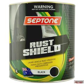 RUST SHIELD UNDER VEHICLE 4 LITRE BLACK