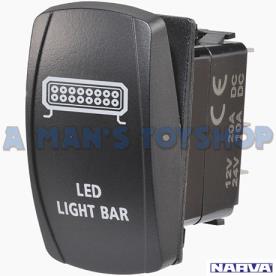 LED LIGHT BAR BLUE LED SWITCH 12/24V