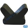 BOAT V BLOCK RUBBER 100MMX15MM BLACK