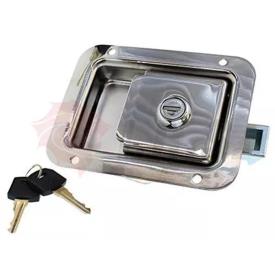 FLUSH PADDLE KEYED LEVER LOCK S/STEEL
