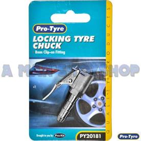 LOCKING TYRE CHUCKS CLIP-ON FIT 8MM