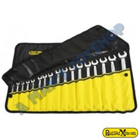 SPANNER TOOL ROLL WRAP 17 PIECE BLACK