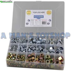 ASSORTMENT NYLOC NUT 630PCE UNC/UNF/METR